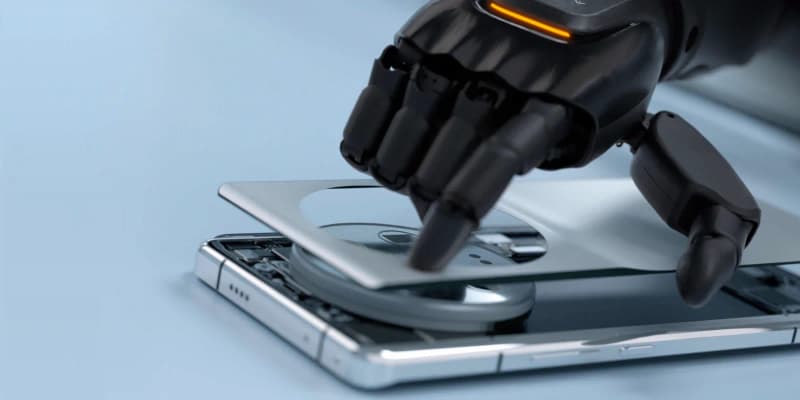 Precizna montaža dijela u elektronički uređaj
